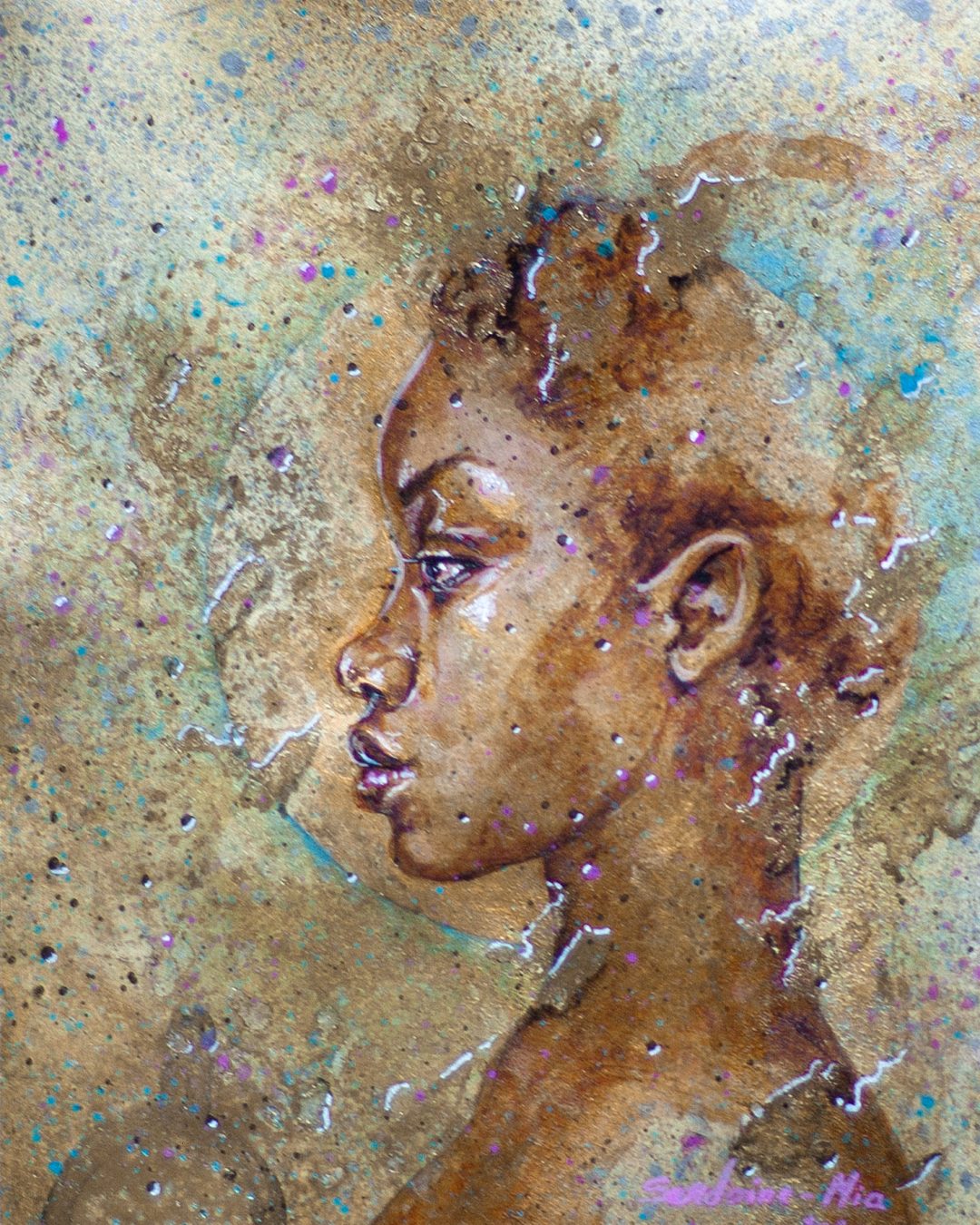 AUUTOPORTRAIT / 2026 / 20 cm X 15 cm / acryliques sur papier