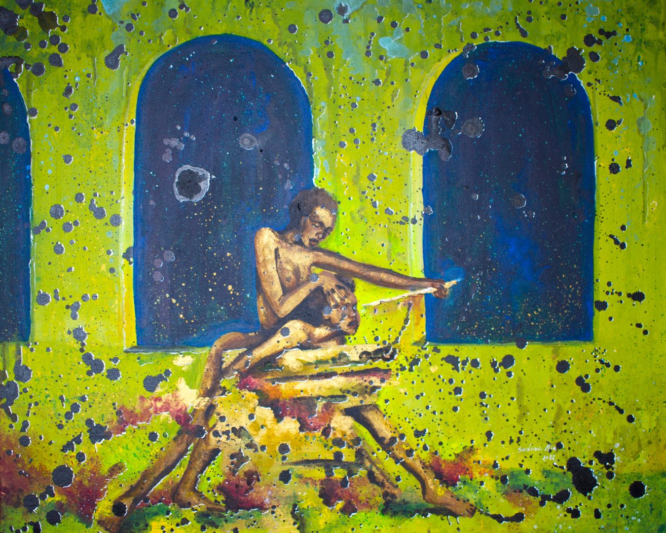 LES CHOCOTTES / 2022 / 40 cm × 30 cm / Acryliques et pastels sur papier